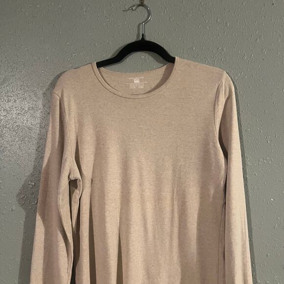 VTG Jones New York Sport Women's Beige XL Long Sleeve 100% Cotton Top Workwear - Picture 7 of 7
